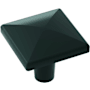 Amerock Extensity 1-1/2 Inch Square Cabinet Knob Matte Black