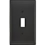 Amerock Candler Single Switch Outlet Wall Plate Black Bronze