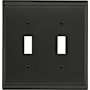 Amerock Candler Double Switch Outlet Wall Plate Black Bronze