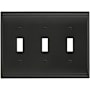 Amerock Candler Triple Switch Outlet Wall Plate Black Bronze