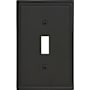 Amerock Mulholland Single Switch Outlet Wall Plate Black Bronze