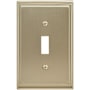 Amerock Mulholland Single Switch Outlet Wall Plate Golden Champagne
