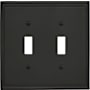 Amerock Mulholland Double Switch Outlet Wall Plate Black Bronze