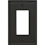 Amerock Mulholland Single Rocker / GFI Outlet Wall Plate Black Bronze