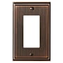 Amerock Mulholland Single Rocker / GFI Outlet Wall Plate Oil Rubbed Bronze