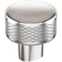 Amerock Bronx 1-1/4 Inch Mushroom Cabinet Knob Polished Nickel / Stainless Steel