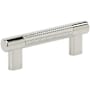 Amerock Bronx 3-3/4 Inch Center to Center Bar Cabinet Pull Polished Nickel