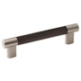 Amerock Bronx 5-1/16 Inch Center to Center Bar Cabinet Pull Satin Nickel / Oil Rubbed Bronze