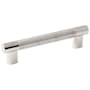 Amerock Bronx 5-1/16 Inch Center to Center Bar Cabinet Pull Polished Nickel / Stainless Steel