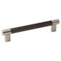 Amerock Bronx 6-5/16 Inch Center to Center Bar Cabinet Pull Satin Nickel / Oil Rubbed Bronze