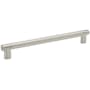 Amerock Bronx 10-1/16 Inch Center to Center Bar Cabinet Pull Satin Nickel
