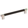Amerock Bronx 8 Inch Center to Center Bar Cabinet Pull Satin Nickel / Oil Rubbed Bronze
