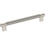 Amerock Bronx 8 Inch Center to Center Bar Cabinet Pull Polished Nickel / Stainless Steel