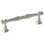 Amerock Crawford 3-3/4 Inch Center to Center Bar Cabinet Pull Satin Nickel