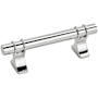 Amerock Davenport 3 Inch Center to Center Bar Cabinet Pull Polished Chrome