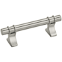 Amerock Davenport 3 Inch Center to Center Bar Cabinet Pull Satin Nickel