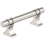 Amerock Davenport 3 Inch Center to Center Bar Cabinet Pull Polished Nickel