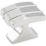 Amerock Davenport 1-1/4 Inch Rectangular Cabinet Knob Polished Chrome