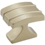 Amerock Davenport 1-1/4 Inch Rectangular Cabinet Knob Golden Champagne