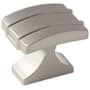 Amerock Davenport 1-1/4 Inch Rectangular Cabinet Knob Satin Nickel