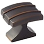 Amerock Davenport 1-1/4 Inch Rectangular Cabinet Knob Oil Rubbed Bronze