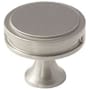 Amerock Oberon 1-3/8 Inch Mushroom Cabinet Knob Satin Nickel