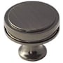 Amerock Oberon 1-3/8 Inch Mushroom Cabinet Knob Gunmetal