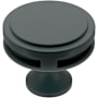 Amerock Oberon 1-3/8 Inch Mushroom Cabinet Knob Matte Black