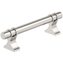 Amerock Davenport 3-3/4 Inch Center to Center Bar Cabinet Pull Polished Nickel