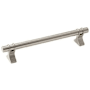 Amerock Davenport 6-5/16 Inch Center to Center Bar Cabinet Pull Satin Nickel