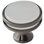 Amerock Oberon 1-3/8 Inch Mushroom Cabinet Knob Gunmetal / Frosted Acrylic