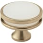 Amerock Oberon 1-3/4 Inch Mushroom Cabinet Knob Champagne / Frosted Acrylic