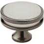 Amerock Oberon 1-3/4 Inch Mushroom Cabinet Knob Gunmetal / Frosted Acrylic
