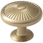 Amerock Crawford 1-3/8 Inch Mushroom Cabinet Knob Golden Champagne