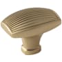 Amerock Sea Grass 1-1/2 Inch Rectangular Cabinet Knob Golden Champagne