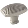 Amerock Sea Grass 1-1/2 Inch Rectangular Cabinet Knob Satin Nickel