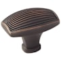 Amerock Sea Grass 1-1/2 Inch Rectangular Cabinet Knob Oil Rubbed Bronze