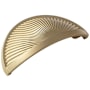 Amerock Sea Grass 3 Inch Center to Center Cup Cabinet Pull Golden Champagne