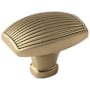 Amerock Sea Grass 1-3/4 Inch Rectangular Cabinet Knob Golden Champagne