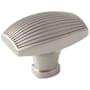 Amerock Sea Grass 1-3/4 Inch Rectangular Cabinet Knob Satin Nickel