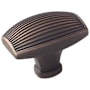 Amerock Sea Grass 1-3/4 Inch Rectangular Cabinet Knob Oil Rubbed Bronze