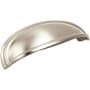 Amerock Ashby 3 and 4 Inch Center to Center Cup Cabinet Pull Satin Nickel