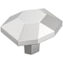 Amerock St. Vincent 1-3/8 Inch Geometric Cabinet Knob Polished Chrome