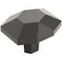 Amerock St. Vincent 1-3/8 Inch Geometric Cabinet Knob Black Bronze