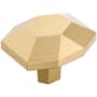 Amerock St. Vincent 1-3/8 Inch Geometric Cabinet Knob Champagne Bronze