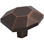 Amerock St. Vincent 1-3/8 Inch Geometric Cabinet Knob Oil Rubbed Bronze