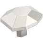 Amerock St. Vincent 1-3/8 Inch Geometric Cabinet Knob Polished Nickel