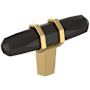 Amerock London 9/16 Inch Bar Cabinet Knob Black Bronze / Champagne Bronze