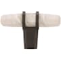 Amerock London 9/16 Inch Bar Cabinet Knob Marble White / Black Bronze