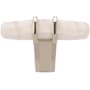 Amerock London 9/16 Inch Bar Cabinet Knob Marble White / Polished Nickel